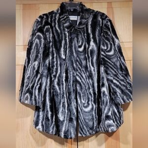 Alfred Dunner Faux Fur Jacket Size 18W NWT